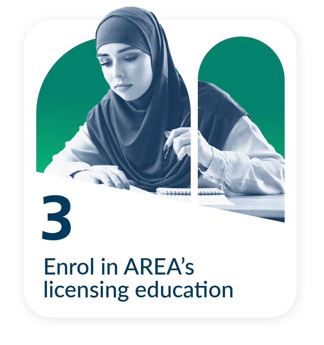 enrol in area's licensing education